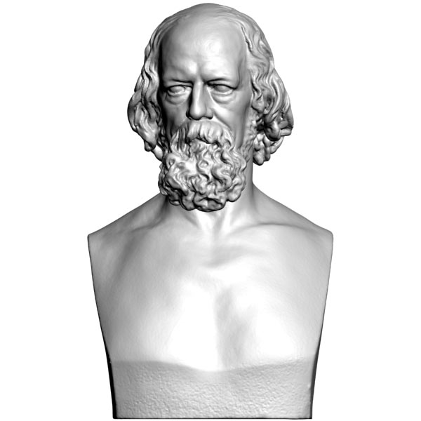 Tennyson bust Marble