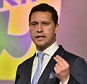 UKIP Annual Party Conference at Doncaster Racecourse, South Yorkshire. PIC SHOWS:-  UKIP Steven Woolfe MEP for Migration.
. REXMAILPIX.