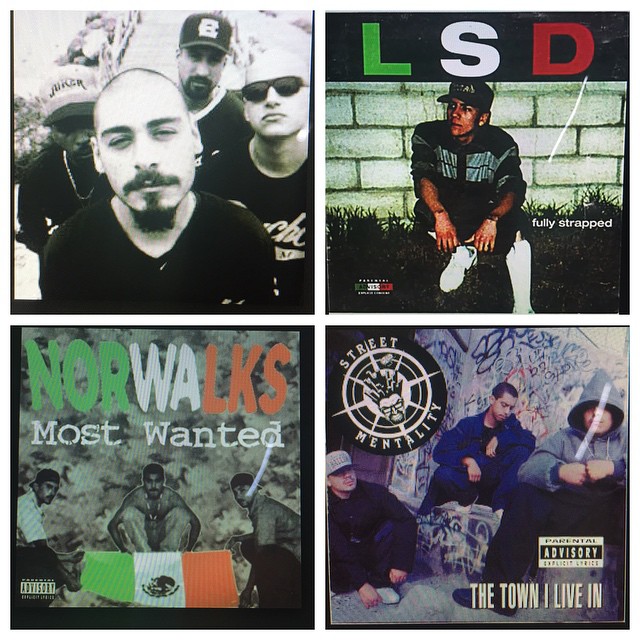 #OldschoolWestcoastRap #FlashbackFriday #LSD #LyricalSoundDealers #psychorealm #NorwalksMostWanted #StreetMentality and to qoute my homie @thundr_one "these homies here paved the way for many xicano artists at a time when these artists were getting screwed by record labels " 👊 #90s #chicanoRap