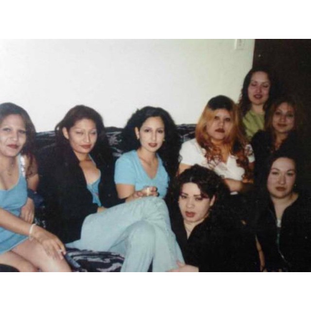 #homegirls kicking it in #BoyleHeights #AlisoPicoProjects back in 94 #90s #califas
