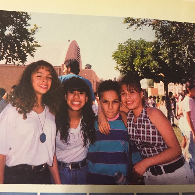 Taking it way back with this one... #1991 Junior High #EastmontIntermediate #Montebello #EastLA #90640 #90022 #ChicanoPride feeling Nostalgic. So much (great and bad) stuff happening around this time- music, fashion, friendships and also violence, grief and loss. 🎭