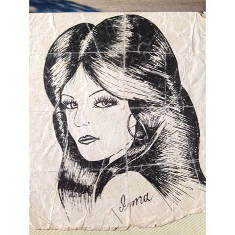 To the follower who submitted this beautiful drawing of Irma, your jefita. It's so dope. #70s #ThisIsLosAngeles #CA #OldSchool 🌹✨🙏
