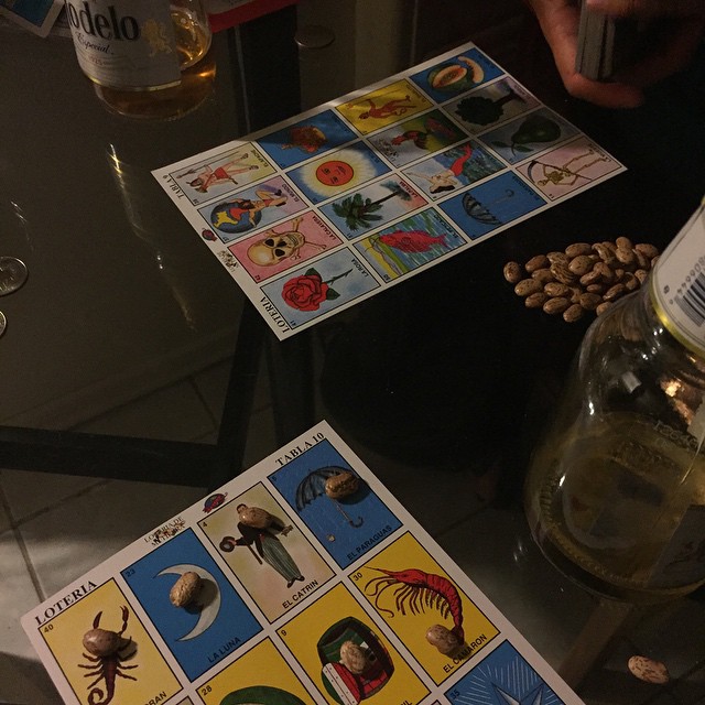 This kind of night #loteria #oldschool #LoteriaDeMiTierra #posted#MexicanBingo