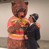 Whitney Museum of American Art - bear and the cop - New York, NY, United States