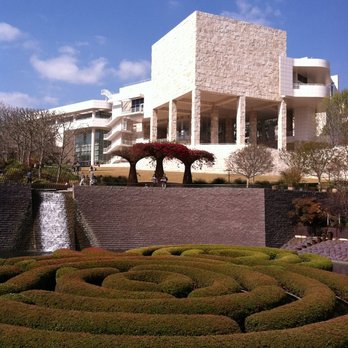 The Getty Center - View of the Getty Resto, from the center of the Central Garden - Los Angeles, CA, United States