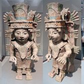 Los Angeles County Museum of Art - Censer in the form of a youthful deity; Mexico, Yucatan, Mayapan, Maya; 1200-1500; ceramic with pigments - Los Angeles, CA, United States
