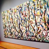 The Getty Center - Pollock mural. - Los Angeles, CA, United States