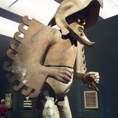 Los Angeles County Museum of Art - 15th century figure of an Aztec eagle warrior; México City - Los Angeles, CA, United States
