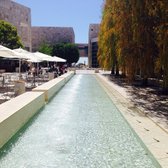 The Getty Center - One of several water features in courtyard. - Los Angeles, CA, United States
