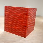Bronx Museum of the Arts - Red Cube of 350 Coke crates - Bronx, NY, United States