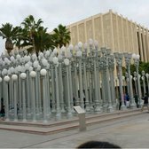 Los Angeles County Museum of Art - The lamppost outside the entrance - Los Angeles, CA, United States