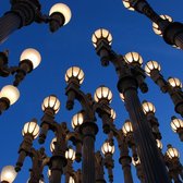 Los Angeles County Museum of Art - Chris Burden; Urban Light; 2000-2007; 202 restored cast-iron streetlamps - Los Angeles, CA, United States