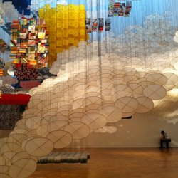 MOCA Pacific Design Center - Jacob Hashimoto's "Gas Giant" - West Hollywood, CA, United States
