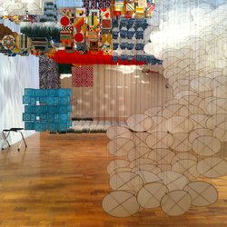 MOCA Pacific Design Center - Jacob Hashimoto's "Gas Giant" - West Hollywood, CA, United States