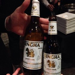 Elite Event: Passport Kick Off at Delhi Heights! - Singha bomber vs Singha loose. And yup, those are Ruggy's masculine and beautiful hands right there. Vanna White style. - Jackson Heights, NY, United States